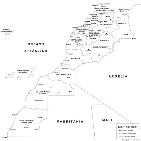 Mapa de Marruecos - Ciudades, Regiones y Político (2024)