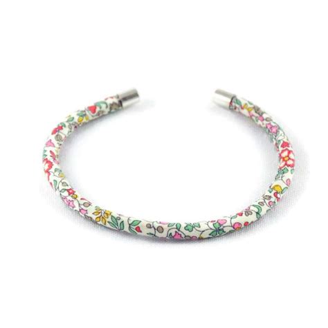 Bracelet Liberty Ou Tissu Au Choix Sur Mesure Tour De Poignet Cm