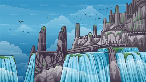 Valhalla Background Cartoon Vector Clipart - FriendlyStock