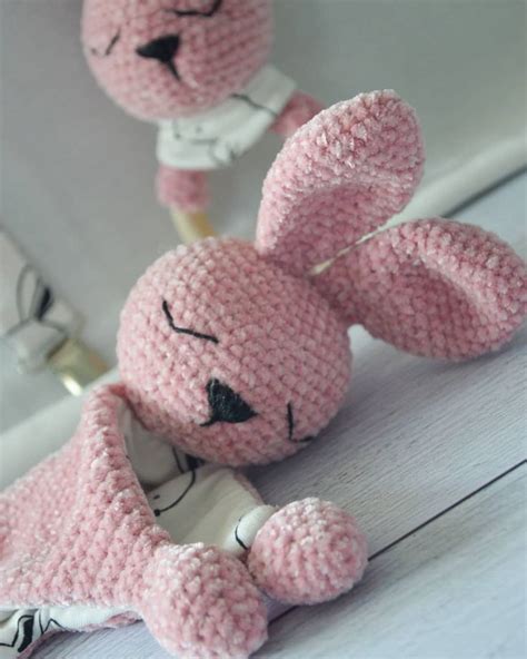 Trio Lapin Au Crochet Attache T Tine Anneau De Dentition Doudou