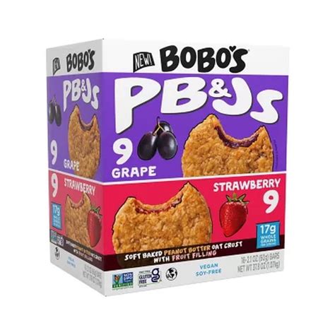 Bobo'S PB&J Oat Snacks, Variety Pack 18 Pk. - Walmart.com