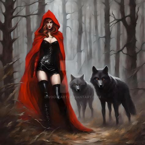 Red Riding Hood Big Bad Wolf By Vogueart On Deviantart