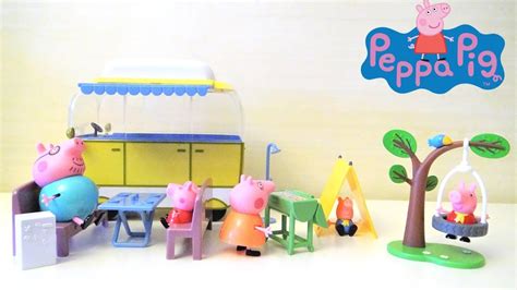 Peppa Pig Camping Playset By Funny Bunnies Youtube