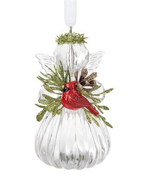 Ganz Kissing Krystals Angel Holding Cardinal Ornament Macys