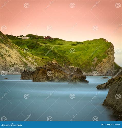 Cliff at Jurassic Coast, Dorset, England Stock Image - Image of