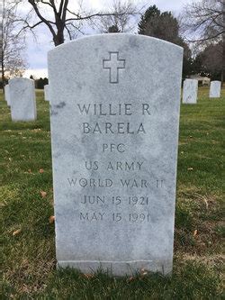 Willie R Barela Find A Grave Memorial