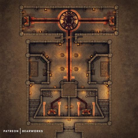 Sacrificial Tomb [30x40] [gridless] [art] [oc] R Dnd