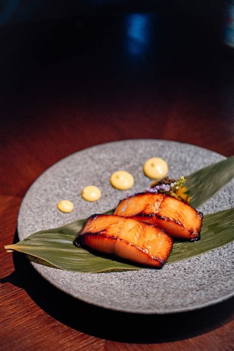 Charcoal Grilled Black Cod Marinated With Saikyo Miso Aqua