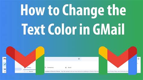 How To Change The Text Color In Gmail Youtube