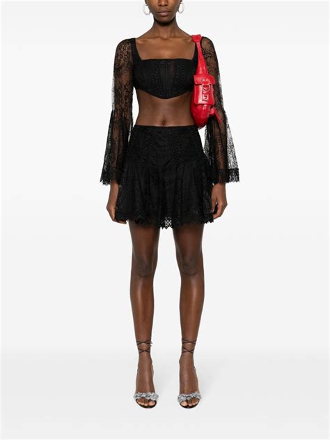 Charo Ruiz Ibiza Thea Lace Mini Skirt Farfetch