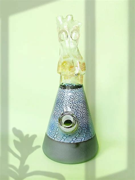 11 5 Naked Lady Sexy Boob Glass Bong Blue Smoke Meg