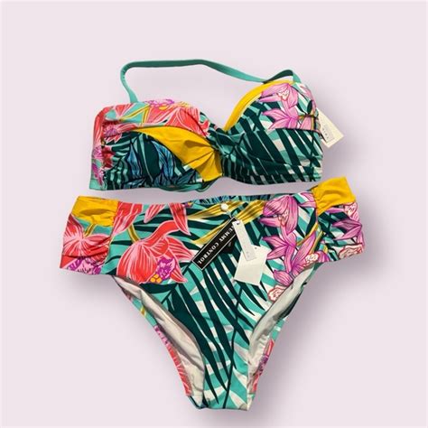 Trina Turk Swim Trina Turk Terra Nostra Bikini Set Twist Bandeau