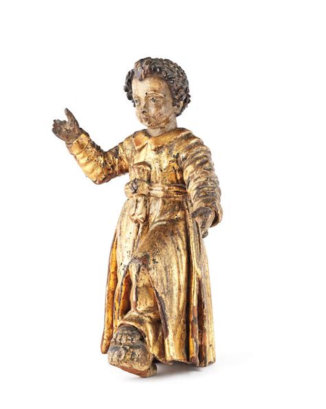 Bonhams A Late 17th Century Carved Pine Gilt And Polychrome