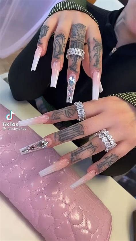 Nude Nail Set Ideas Bling Nails Nails Design With Rhinestones Glam Nails