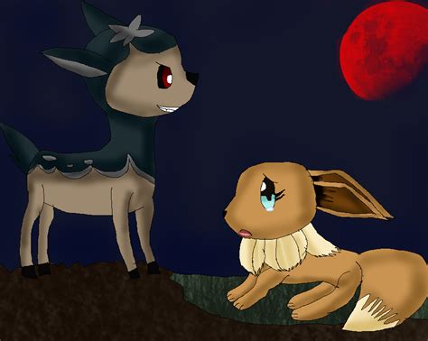 Scared Little Eevee By Ladydelaisol On Deviantart