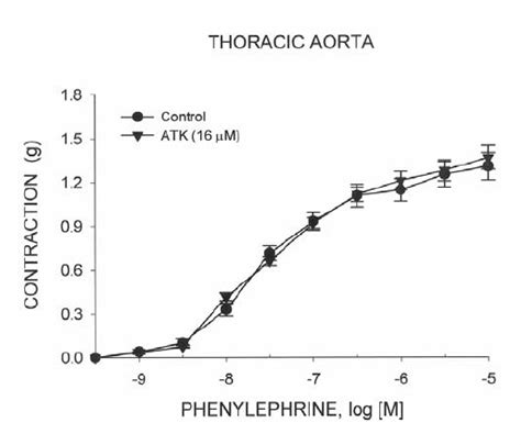 Concentration Response Curves To Phenylephrine In The Absence Control