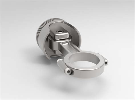 Piston Connecting Rod 3d Model Cgtrader