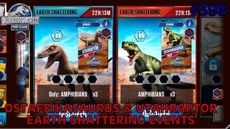 Jurassic World The Game Ep Ostafrikasaurus Utahraptor Earth