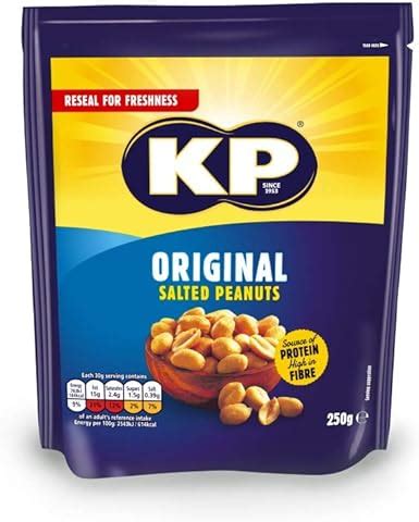 KP Nuts Original Salted Peanuts, 250g : Amazon.co.uk: Grocery