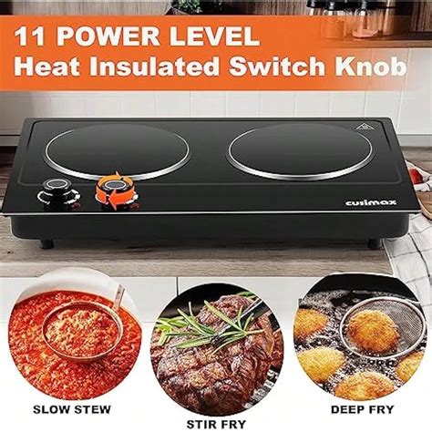 Electric Hob Double Hot Plate For Cooking Electric Ceramic Hot Plate Portable Cooktop Dual