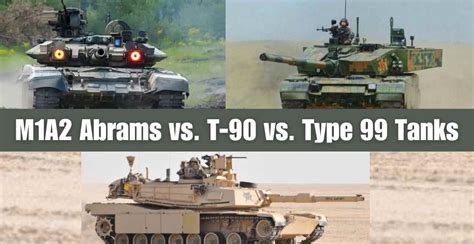 Main Battle Tank Comparison: M1A2 Abrams vs. T-90 vs. Type 99 Tanks ...