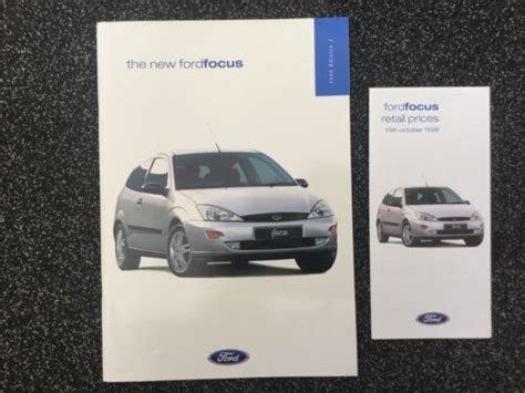 FORD Focus Brochure 1998 Edition 1 In Excellent Condition With Retail