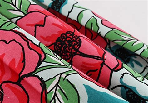 Uphitnis Damen Bikini Set Bademode Retro Stil Blumen Falten Badeanzug Rot Gr Xl