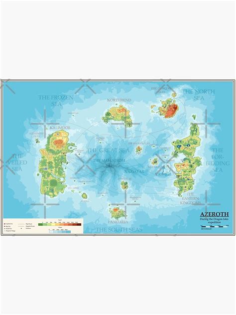 "Detailed Azeroth map" Poster for Sale by Sturmbart | Redbubble