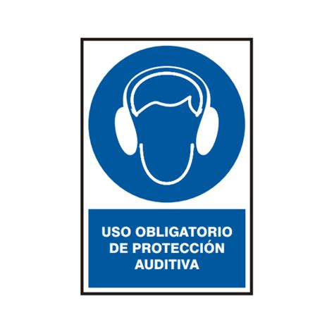 Señal Vinil Uso Obligatorio De Protección Auditiva Damajer