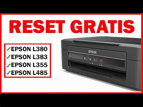 Reset Almohadillas Epson L Como Resetear Impresora Epson L