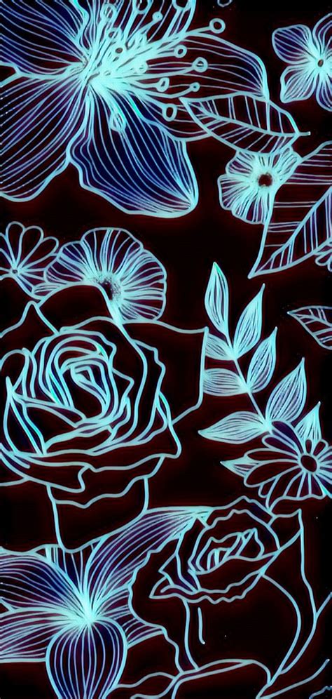 Neon Flowers Wallpapers