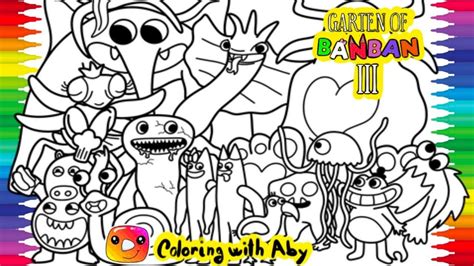 GARTEN Of BANBAN 3 Coloring Pages NEW OFFICIAL Trailer Color Banban