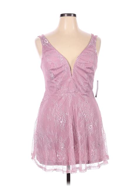 Lulus 100 Nylon Pink Cocktail Dress Size XL 61 Off ThredUP