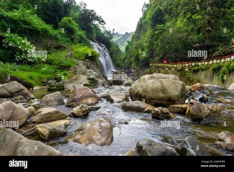 waterfall landscape silver waterfall  cat cat village  sapa sapa