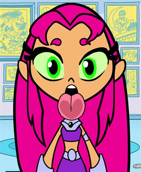 Starfire Ttg Licking Pov By Duhdoores On Deviantart