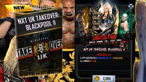 Opening The New Nxt Uk Takeover Blackpool Ii Packs Wwe Supercard