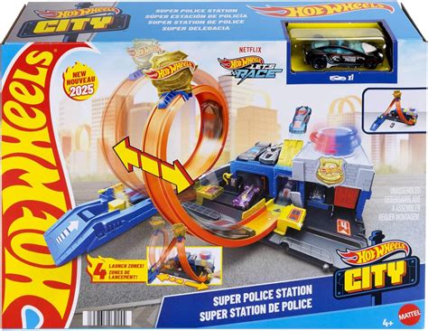 Hot Wheels City Super Delegacia de Polícia JBM Mattel Real