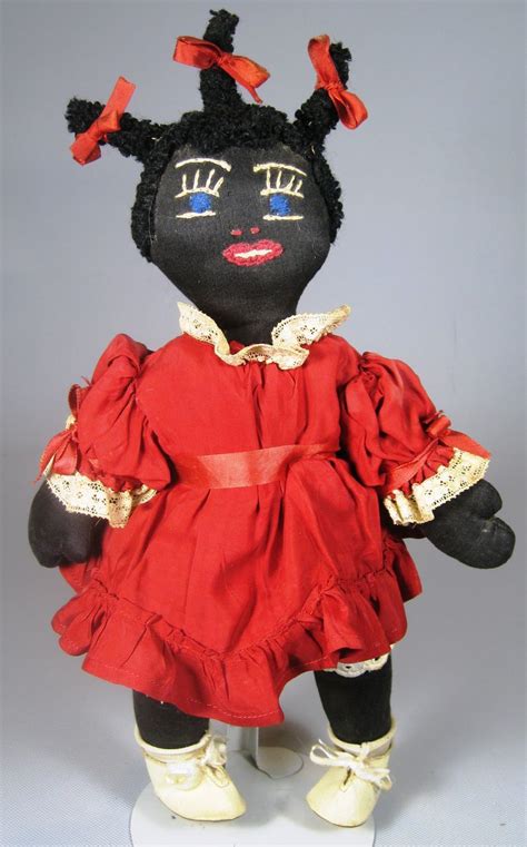 Two Black Golliwog Cloth Rag Dolls ~ Vintage, Googly Eye, Very Sweet! SOLD on Ruby Lane