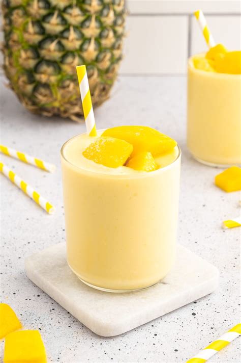 Easy 6 Ingredient Healthy Mango Pineapple Smoothie Love Your Body Well