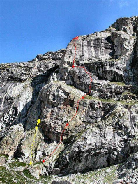 Triolet Monts Rouges De Contrafforti Del Rifugio Dalmazzi Quelli