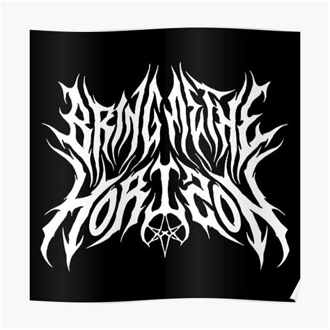 BMTH Metal Logo 2 Poster For Sale By TNKART Redbubble