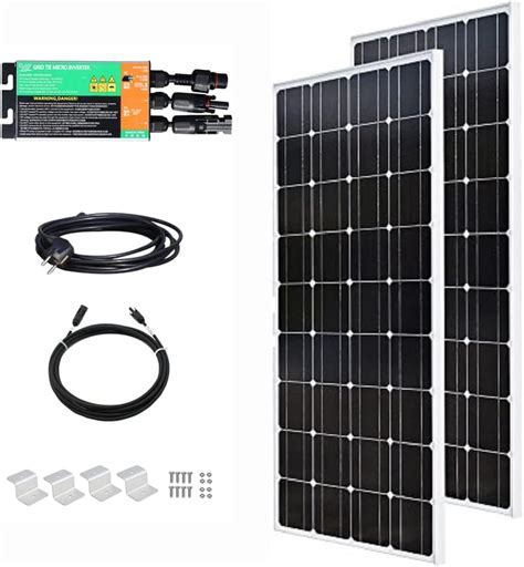 Wuzeck Balkonkraftwerk Wp Komplettset X W Mono Solarpanel