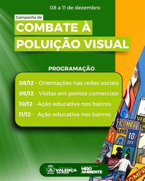 Combate a poluição visual: Secretaria de Meio Ambiente, realiza a ...