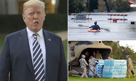 Trump Mocked For Saying Hurricane Florence Is Wettest We Ve Seen Daily Mail Online