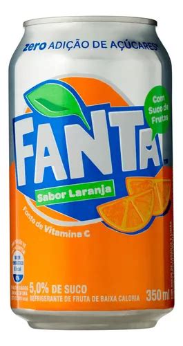 Refrigerante Laranja Zero Adição De Açúcar Fanta Lata 350ml à venda em