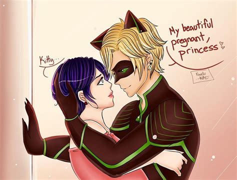 Miraculous Ladybug Anime Marinette And Adrien Kiss