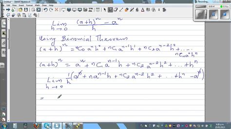 Proof Of The Limit When X→a X N A N X A Nx N 1 And F X Nx N 1 If F X X N