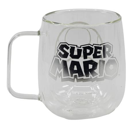 SUPER MARIO Glass Mug 290 Ml ShopForGeek Mug Stor Nintendo