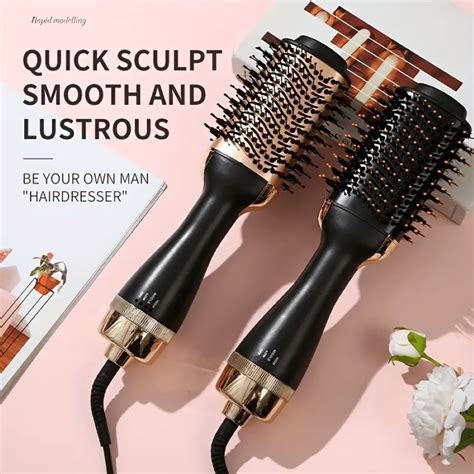 In Hot Air Styler Curling Iron With Multiple Heat Settings And Indicator Light Metal