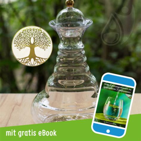 Alladin Karaffe Liter Mit Motiv Blume Des Lebens In Gold Gratis